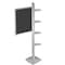 Azar Displays Sky Tower Display w/ 22"W x 28"H Slide-in Frame & 4 Round Shelves 300296-SLV - alternate 1